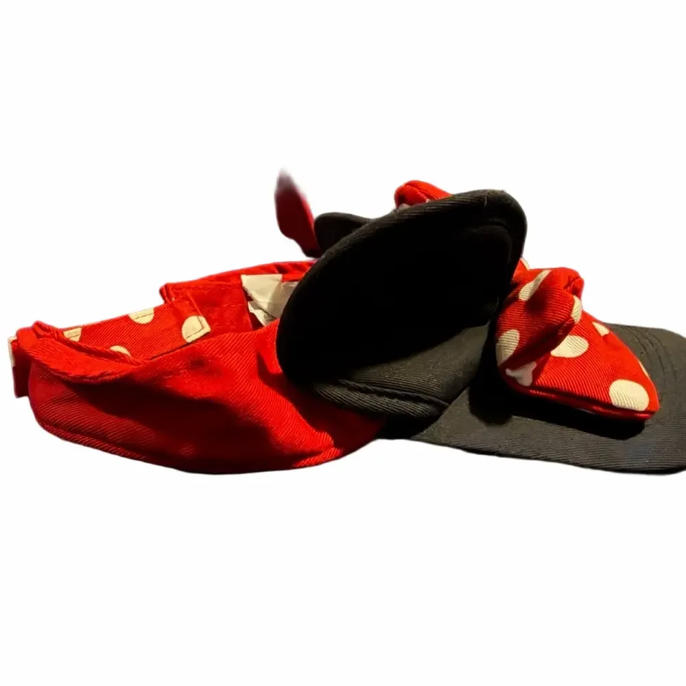 Disney Minnie Mouse Kids Polka Dot Hat - Red and Black